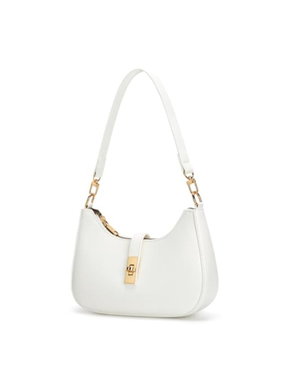 PU Leather Hobo Shoulder Bag Crossbody Clutch with Detachable Chain